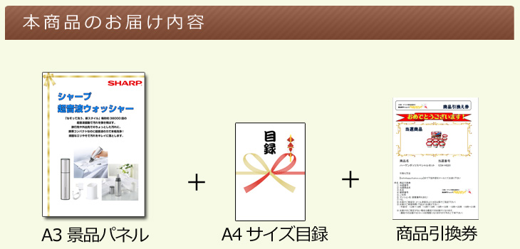 シャープ 超音波ウォッシャーお届け内容