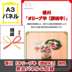 四国選べるご当地グルメ 景品パネル&引換券付き目録
